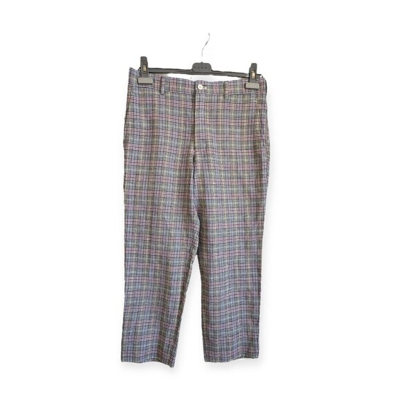 Comme des Garçons Homme Plus SS22 Plaid Pants - Wool Linen Glen Check Size M - Picture 1 of 14